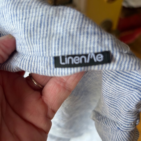 LinenMe Paula European Linen Shirt-Dress Size XL/US14 - Picture 3 of 14